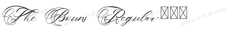 The Bouns Regular字体转换